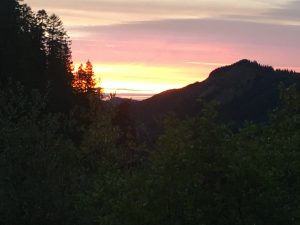 Mount Hood Timberline Trail sunset